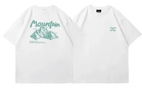 T-shirt à manches courtes imprimé sur le dos pour homme - haut d'été en coton tendance, rétro et déc