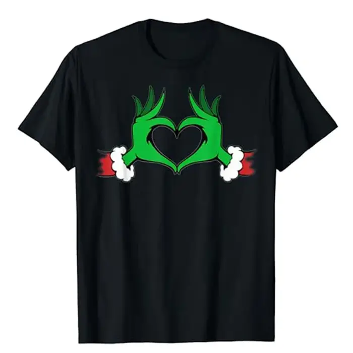 T-shirt graphique grincheux à manches courtes pour la famille, tenue assortie, costume de Noël migno