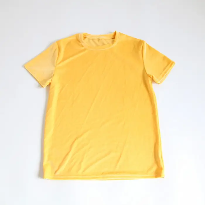 T-shirt vintage en velours à manches courtes