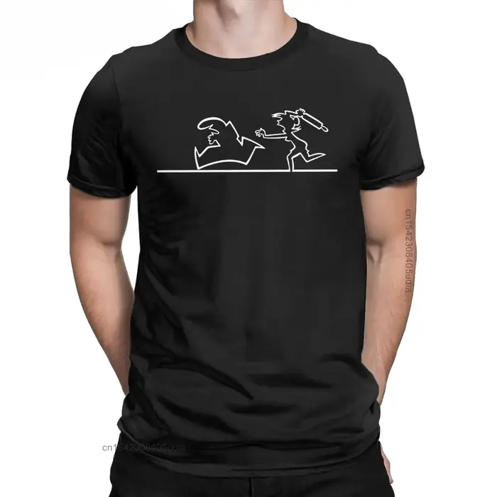 La Linea pour hommes Help Me t-shirts graphiques pur coton Vintage à manches courtes col rond T-Shir