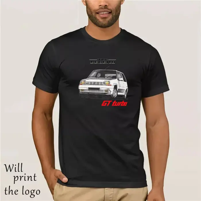 T-shirt imprimé à col rond et manches courtes, décontracté, R5 Homme GT Modele Turbo Classic Car Rac