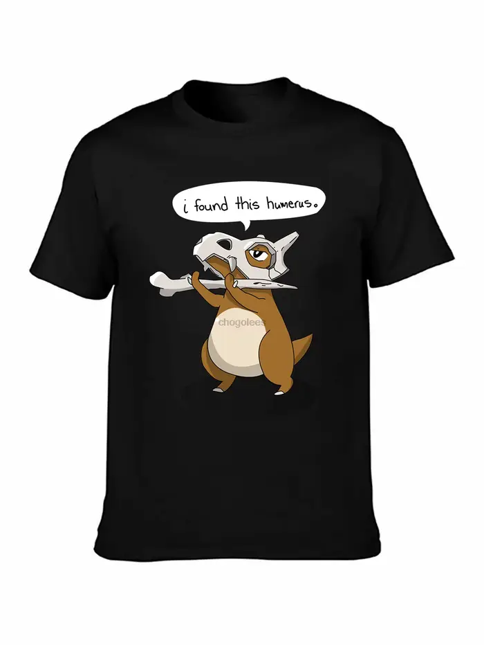 T-Shirt homme j'ai trouvé ce Humérus Cubone T-Shirt imprimé t-shirts haut