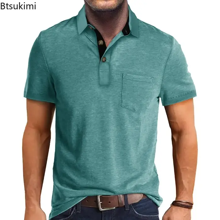 Nouveaux Polos Homme 2026 à Manches Courtes – T-shirts Décontractés Légers pour Hommes