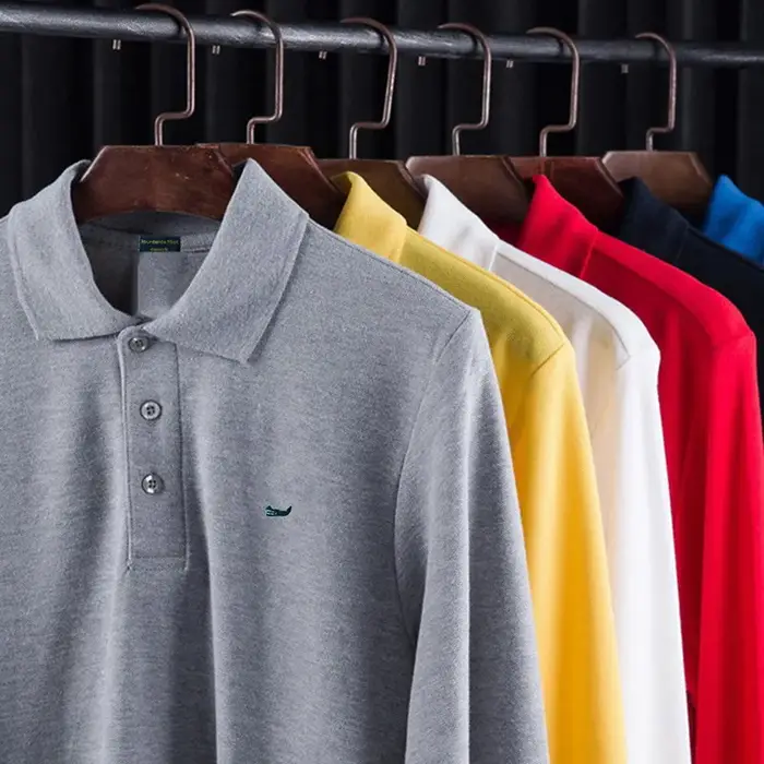 Polo à manches longues pour hommes