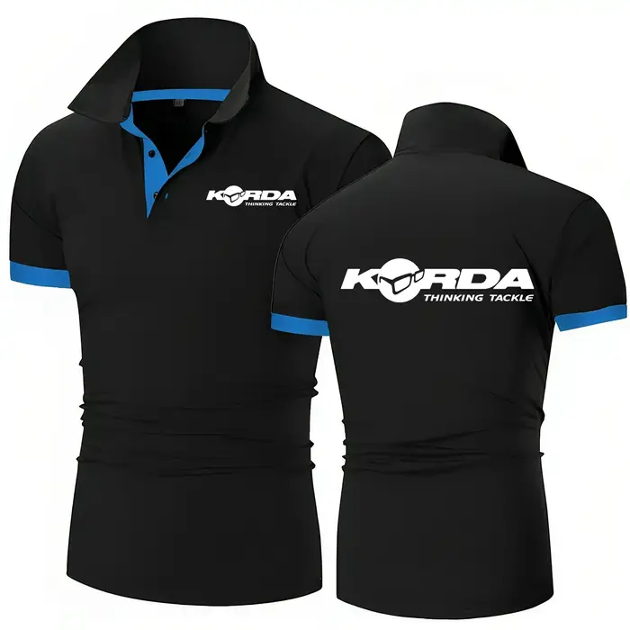 Korda inspiré hommage polos pêche à la ligne Camping revers t-shirts classique POLOS hauts hommes à