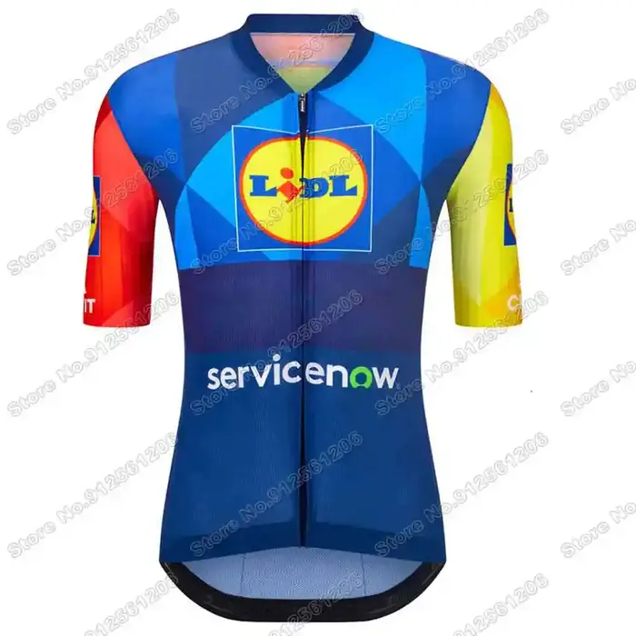 Maillot de Cyclisme Équipe Lidl 2026,Vêtements de cyclisme Champion des États-Unis, du Canada, de la