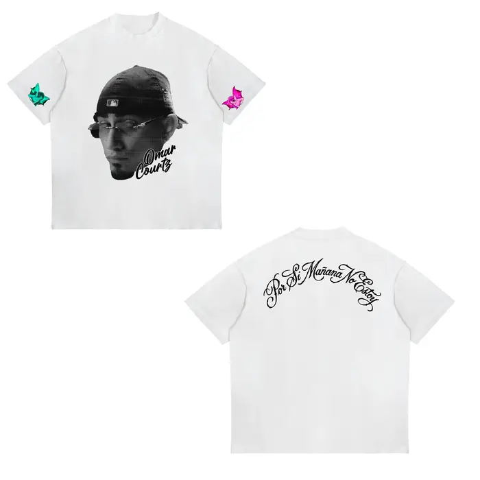 T-shirt Singer Omar Courtz Primera Musa Tour 2025 – Nouvelle Collection Mode Harajuku pour Hommes et Femmes