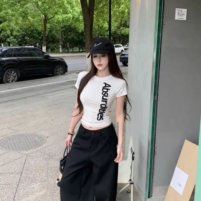 T-shirt d'été pour femme à manches courtes