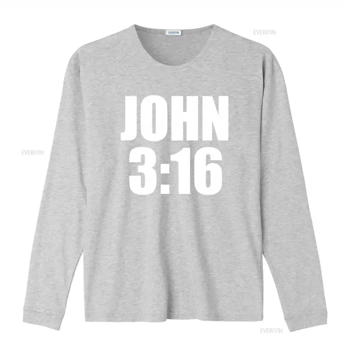 T-shirt unisexe John 3:16 avec citation chrétienne