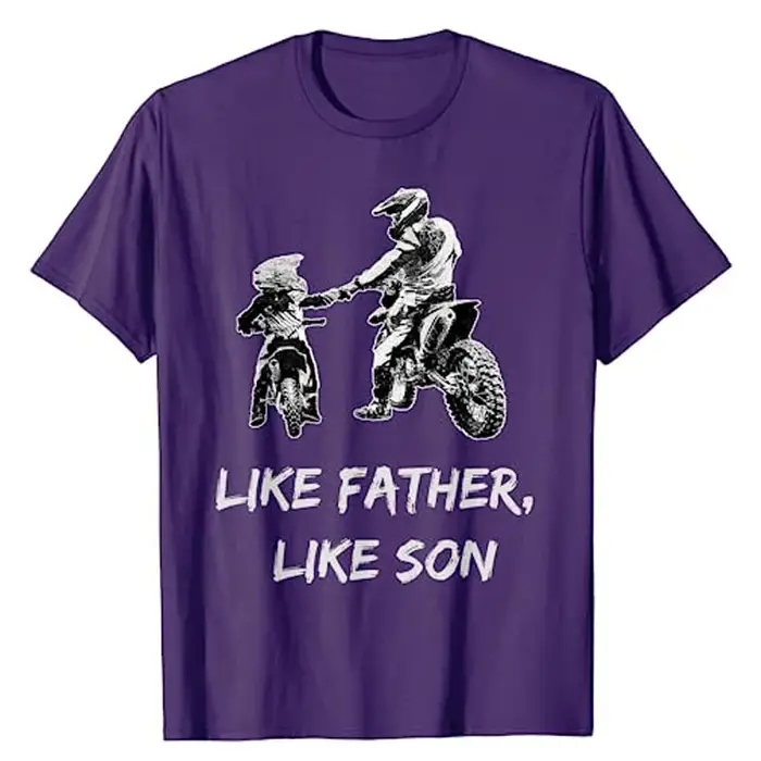 T-shirt graphique comme un père et un fils