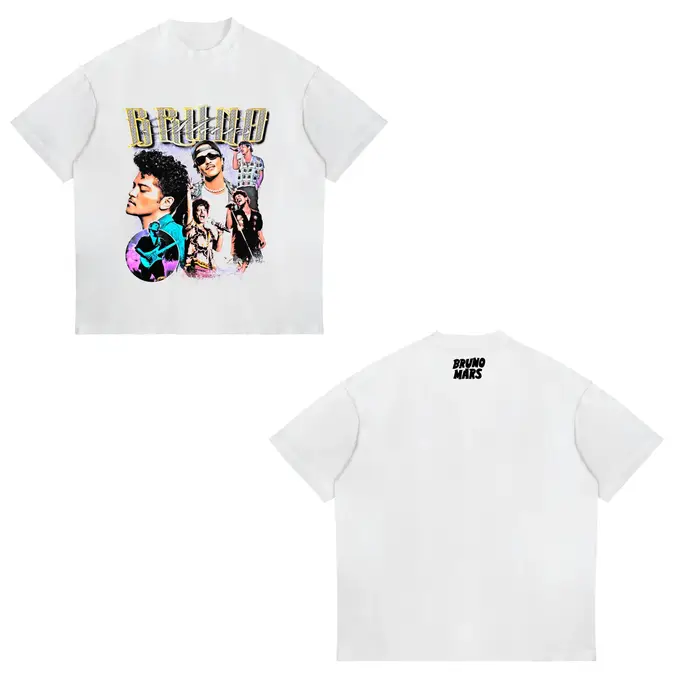 Bruno Mars The Romantic Tour T-shirt pour hommes et femmes