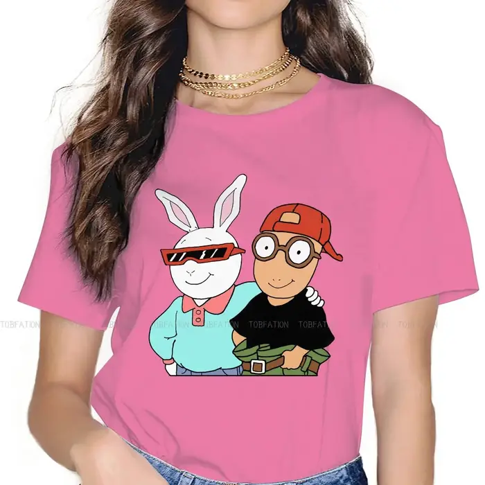 Et Buster – t-shirt col rond surdimensionné pour femme