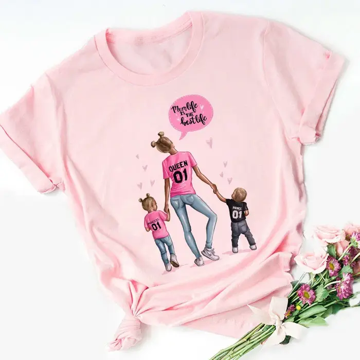 T-shirt femme rose, estival et estival