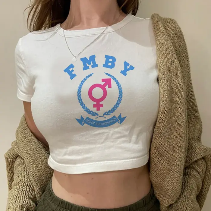Femboy Goth Fairy Grunge Crop Top pour filles