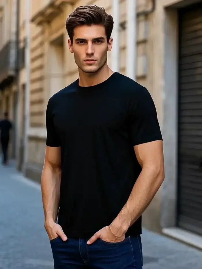 T-shirt blanc pour homme avec imprimé monstre amusant, 100 % coton, manches courtes, style rétro, éd