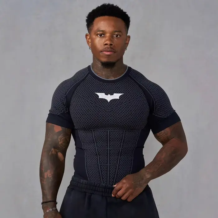 Été nouveau T-shirt serré pour hommes survêtement YA sport Fitness sensation de glace ajustement