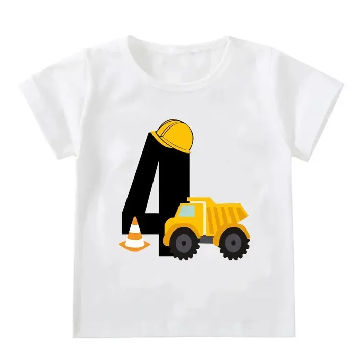 Enfants garçons T-shirts bébé à manches courtes pelle hauts