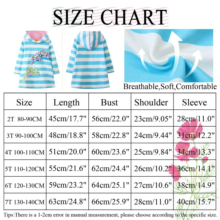 T-Shirt à capuche à manches longues pour filles