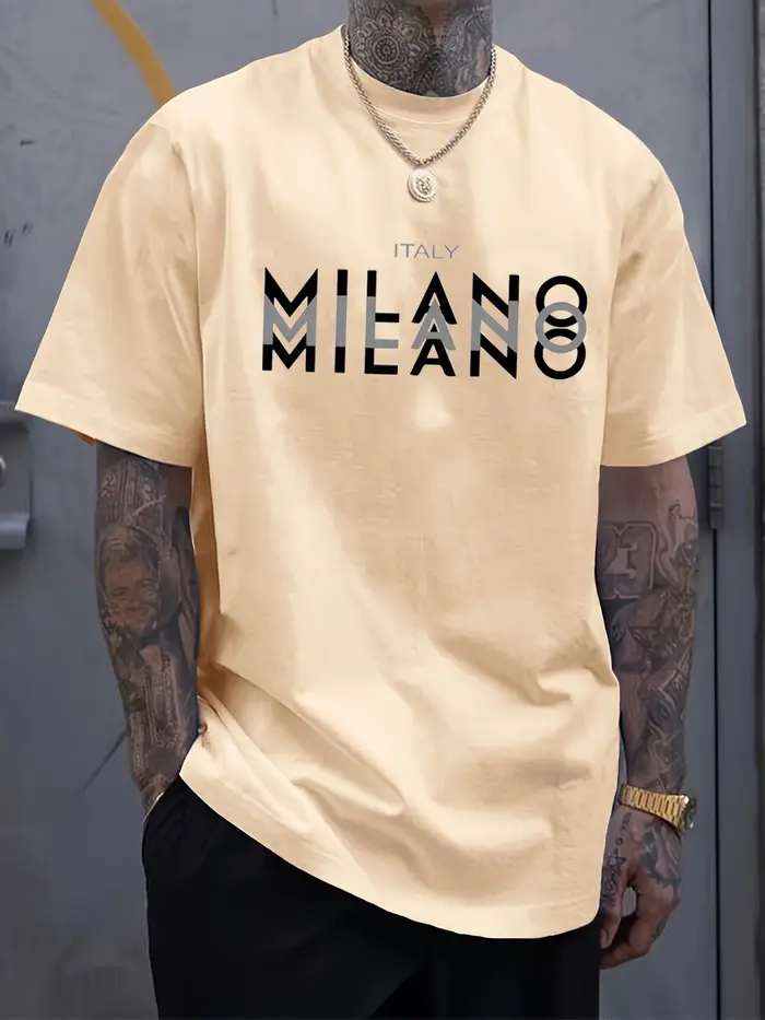 T-shirt à motif tendance - 100% coton