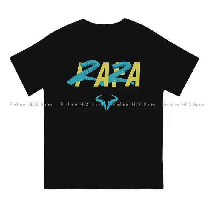 Rafa 22 bleu jaune col rond t-shirt Rafael Nadal tissu classique