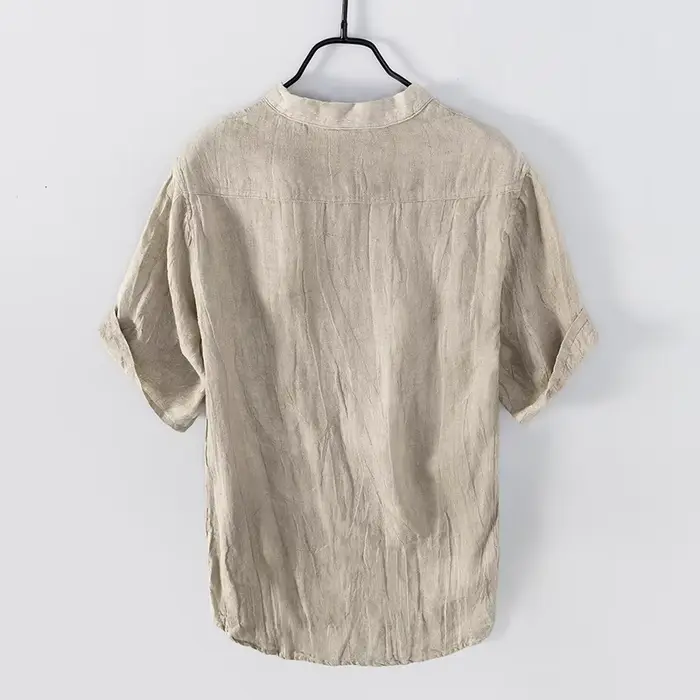 T-Shirt Vintage en lin pour hommes