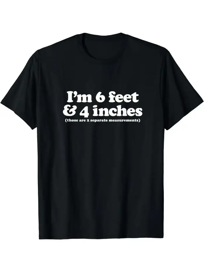 T-shirt humoristique pour hommes avec impression de texte blanc, col rond décontracté, cadeau amusan