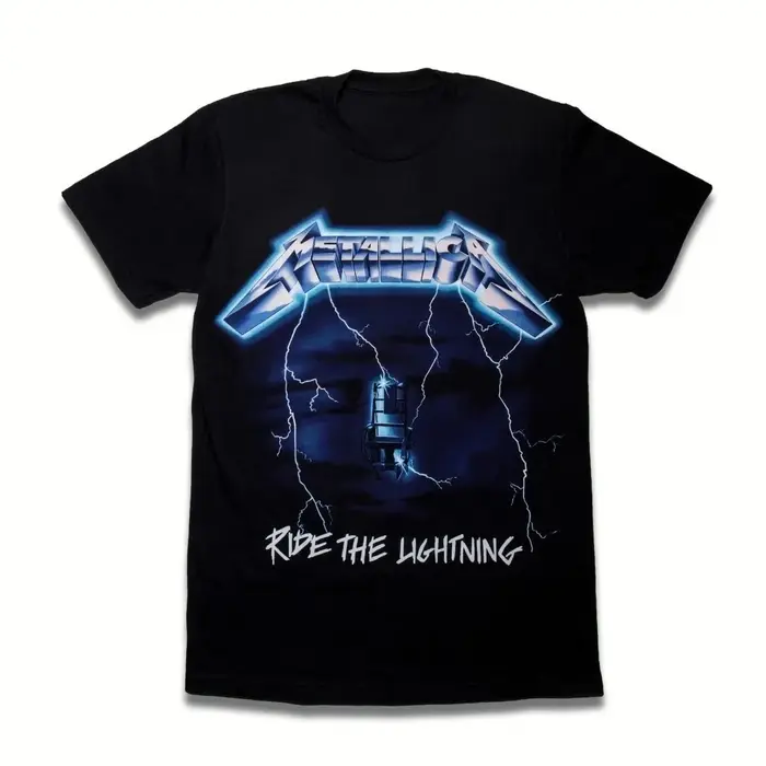 T-shirt Metallica, plusieurs tailles, impression HD, motif guitare électrique, coton, pour hommes et