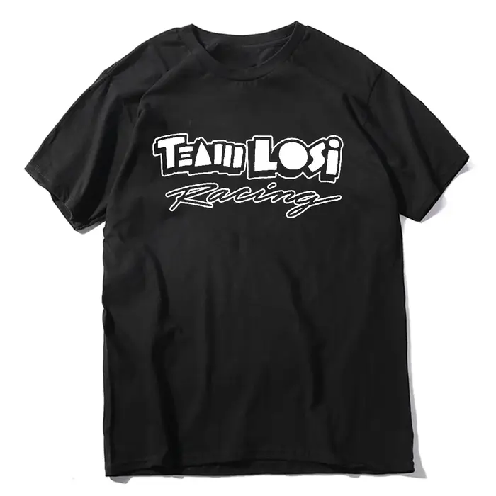 Nouveau Team Losi Racing (contour blanc) T-Shirt à manches courtes vêtements mignons vêtements esthé