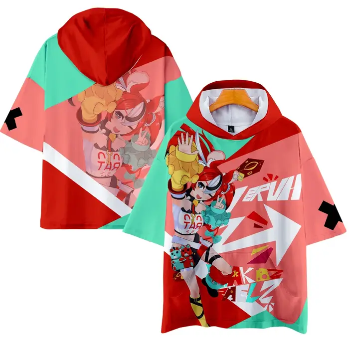 VTuber-T-shirt à capuche Hakos Baelz pour hommes et femmes
