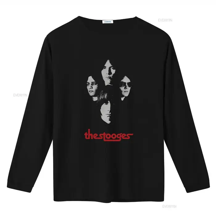 Iggy The Stooges t-shirt groupe Shot vintage lavé polyvalent confortable légèrement doux unisexe homme haut pour un usage quotidien