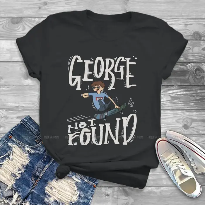 T-shirt de skateboard George pour femme, ample, en coton, avec image de rêve SMP Grunge, Vintage