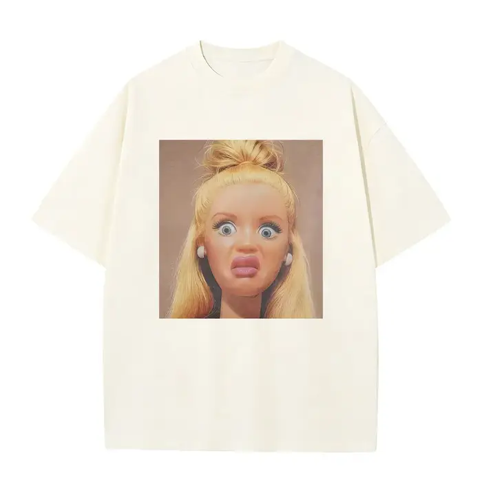 T-shirt humoristique et dégoûtant avec motif de poupée Meme