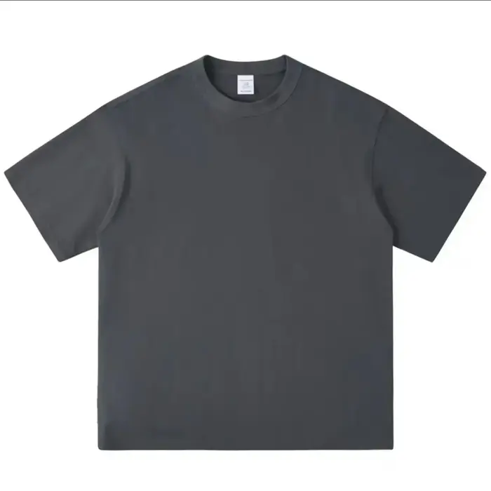 T-shirt en coton pur noir et blanc GSM 500g