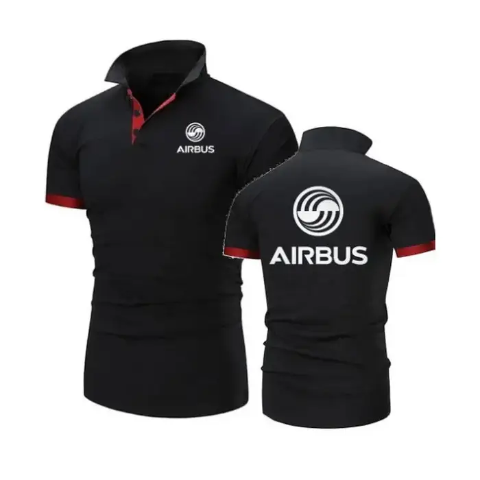 Polo AIRBUS AVIATION vol revers t-shirts Airbusfan A320 homme POLOS t-shirt printemps été maille coton à manches courtes hommes hauts