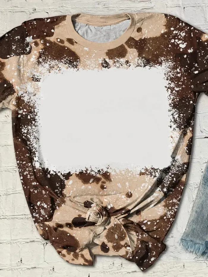 T-shirt à manches courtes en polyester pour sublimation