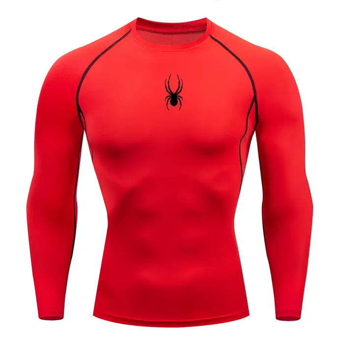 T-shirt de fitness à manches longues pour hommes