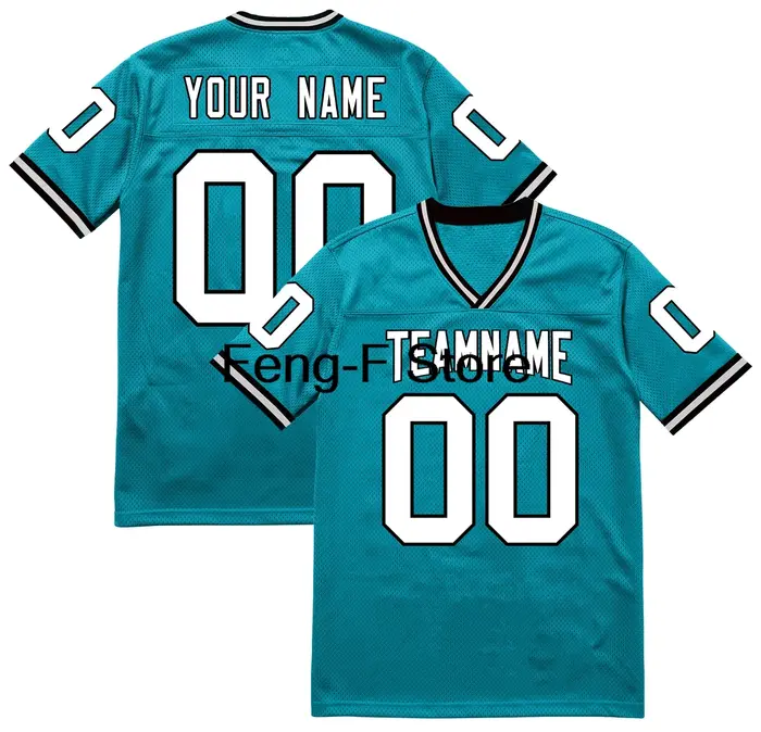 T-shirt personnalisé 3D pour homme et femme, maillot de football américain imprimé en 3D, nom de l'é