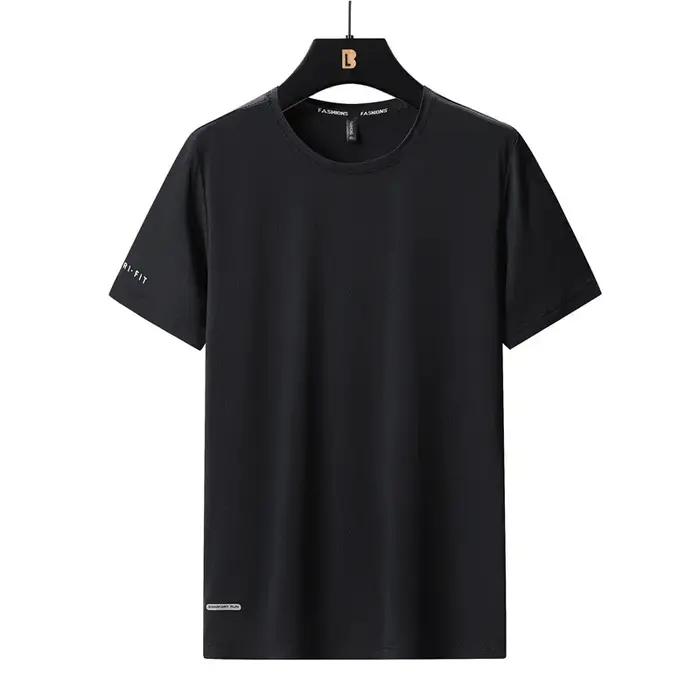 Haute qualité glace soie T-Shirts hommes grande taille 8XL homme t-shirt gros homme t-shirt respiran