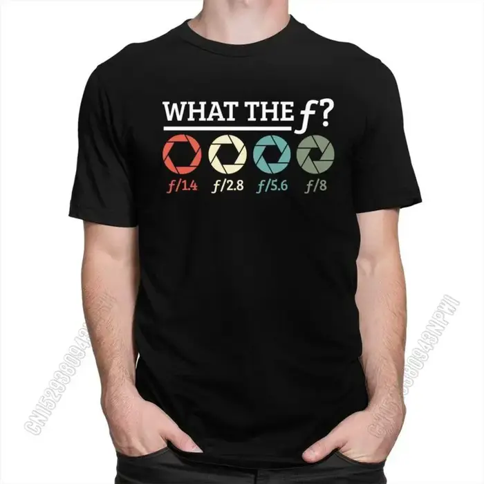 Photographe La F T-shirt Pour Hommes En Coton