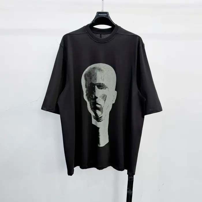 T-shirt Homme Oversize Décontracté 100% Coton Style Gothique Owen Seak – Hauts et T-shirts d'Été Des