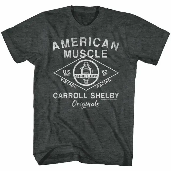 Shelby t-shirt américain Muscle originaux noir chiné