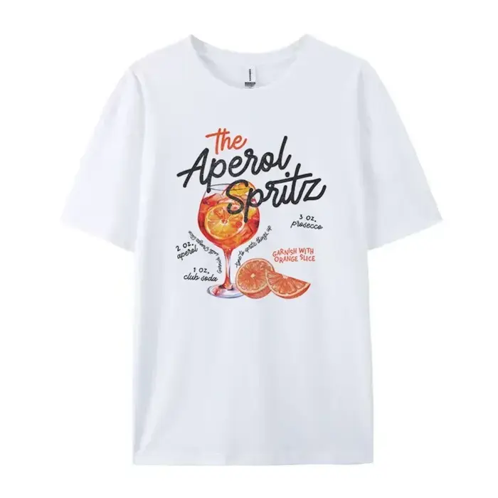 Aperol Spritz Retro Cocktail Graphic Tees for Women
