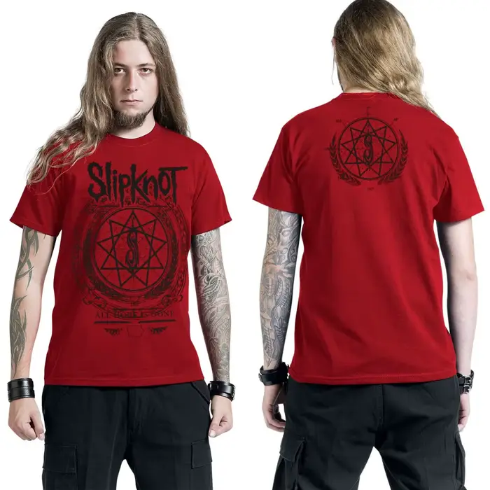 Nouveau T-shirt en coton avec motif Slipknot