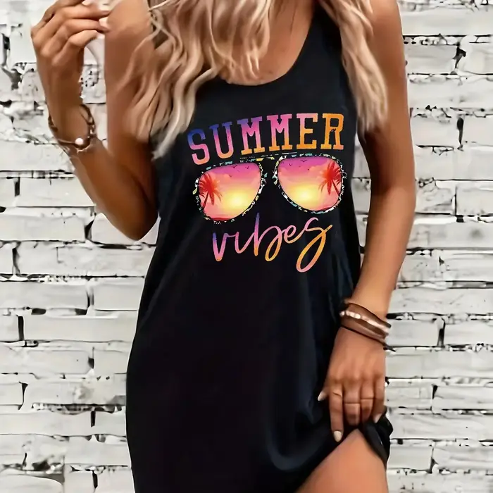 Robe débardeur sans manches pour femmes