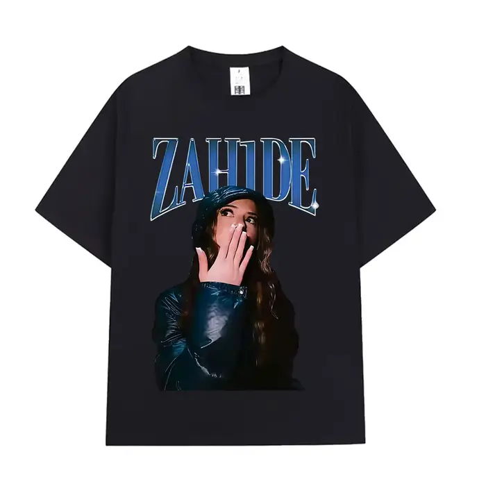 Zahide Merch T-shirt graphique hommes femmes vêtements mode haute qualité T-shirts coton surdimensionné à manches