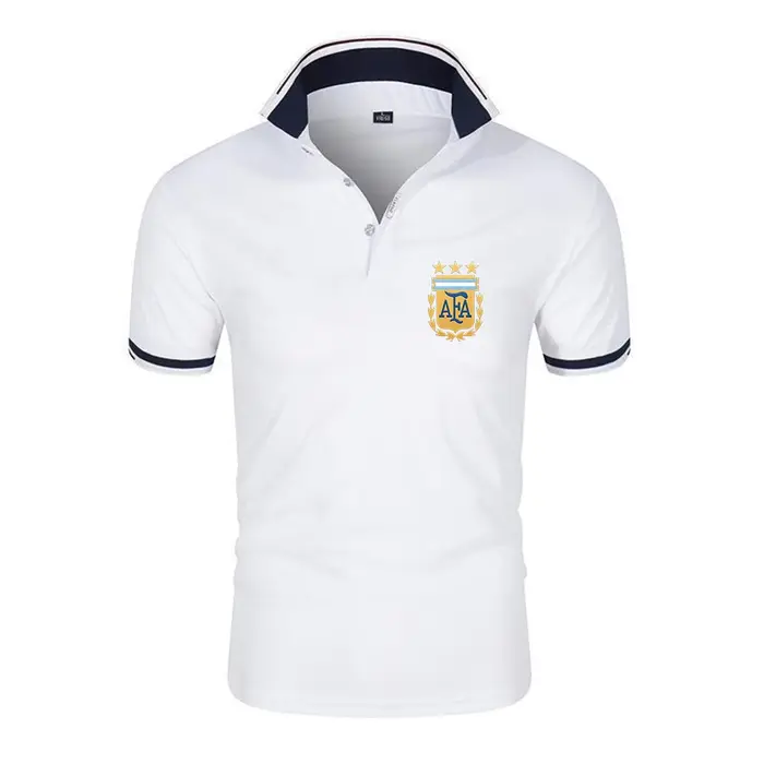 Le nouveau polo six couleurs pour hommes d'Argentine convient à l'été et présente des manches courte