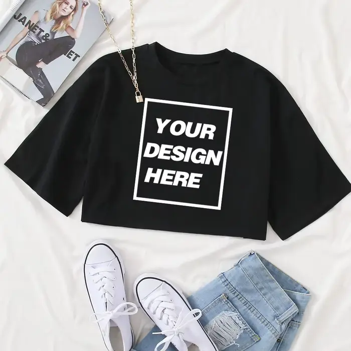 Hauts courts personnalisés T-shirt texte personnalisé nom Tsihrts ajouter votre propre Message
