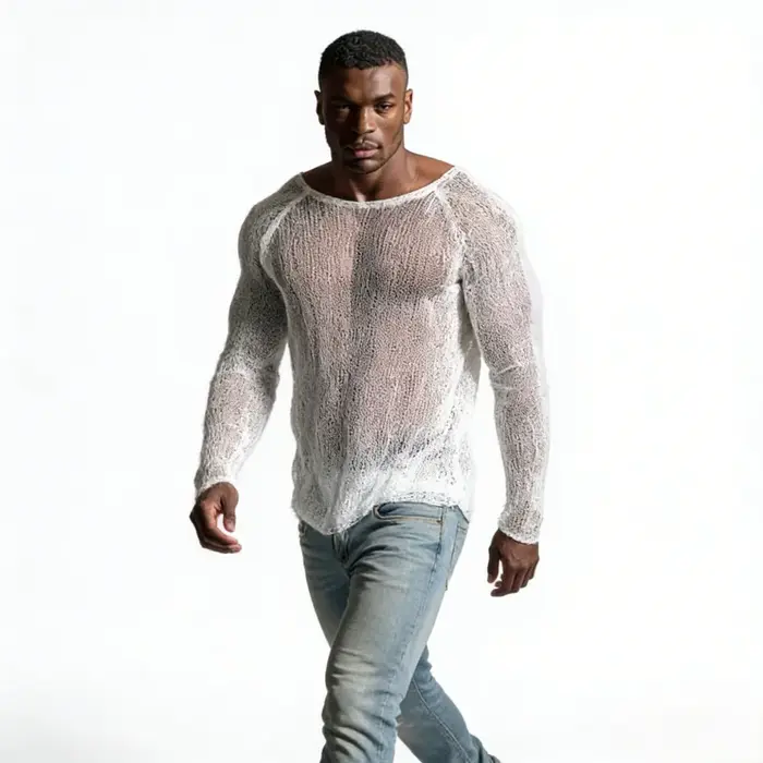 T-shirt décontracté sexy pour homme