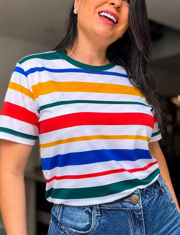 Chemise décontractée à rayures françaises