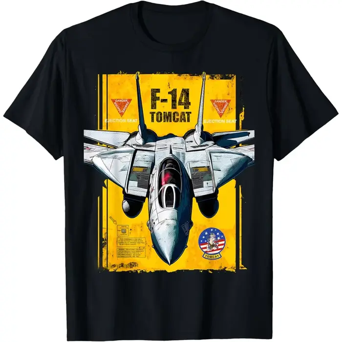 T-shirt graphique F-14 Tomcat Fighter Jet pour hommes